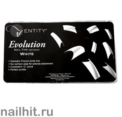 Типсы Entity Evolution White 500шт (Белые, для френча) - фото 180094