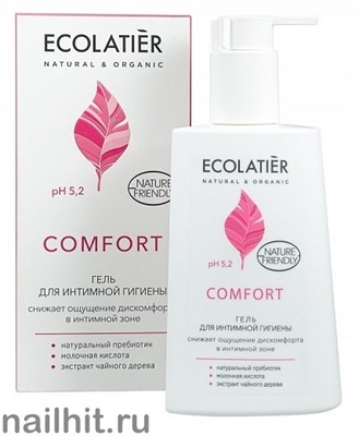 171517 Ecolab Ecolatier Inspirat Гель для интимной гигиены Comfort с молочной кислотой и пробиотиком 250мл - фото 191464