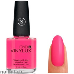 134 VINYLUX CND Pink Bikini (Ярко-розовый, плотный, без перламутра)
