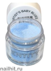 Entity Акриловая пудра для ногтей 7гр ARTIST’S BABY BLUES (Голубая с микроблестками)