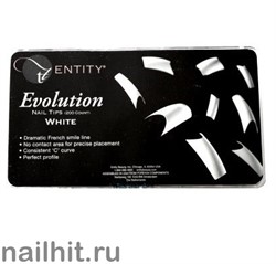 Типсы Entity Evolution White 500шт (Белые, для френча)