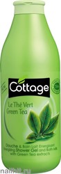055147 Cottage Гель для душа+ Пена для ванн Бодрящий 750мл Зеленый Чай