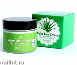 15620 Jigott Крем 4094 Успокаивающий восстанавливающий крем для лица с экстрактом алоэ вера 70мл Aloe Water Blue Cream