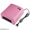 УФ-лампа 36 Вт (С таймером на 120 сек и бесконечность) Розовая - фото 165201